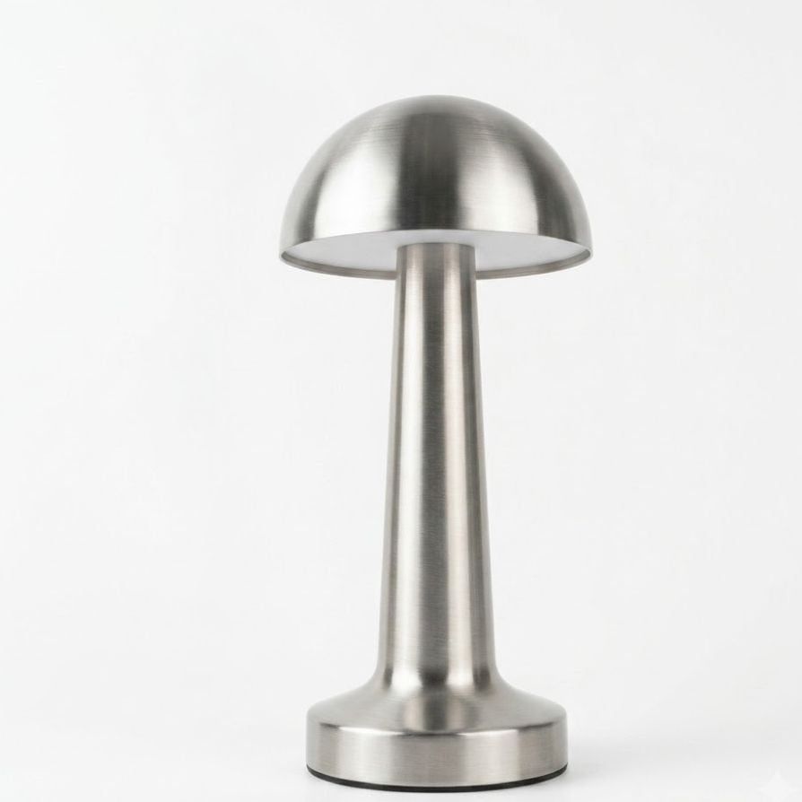 Minimalist Cordless Mushroom LED Desk Lamp