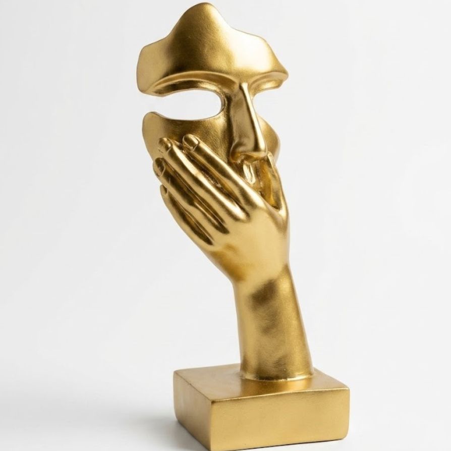 Luxury Gold Silence Sculpture