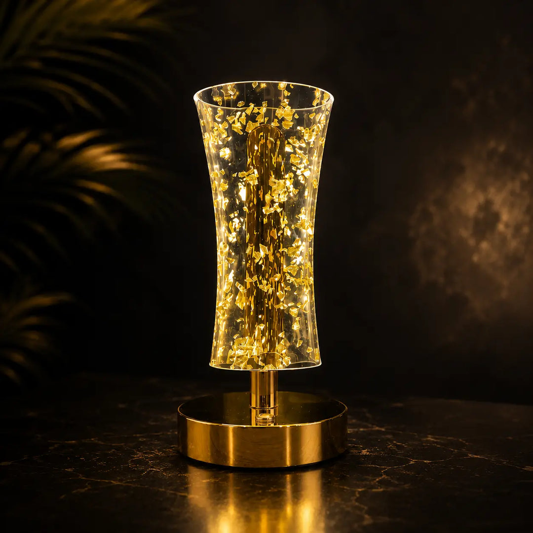 Gold Leaf Night Lamp