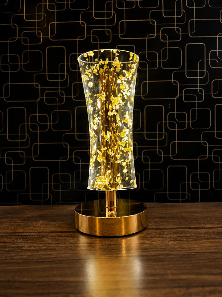 Gold Leaf Night Lamp